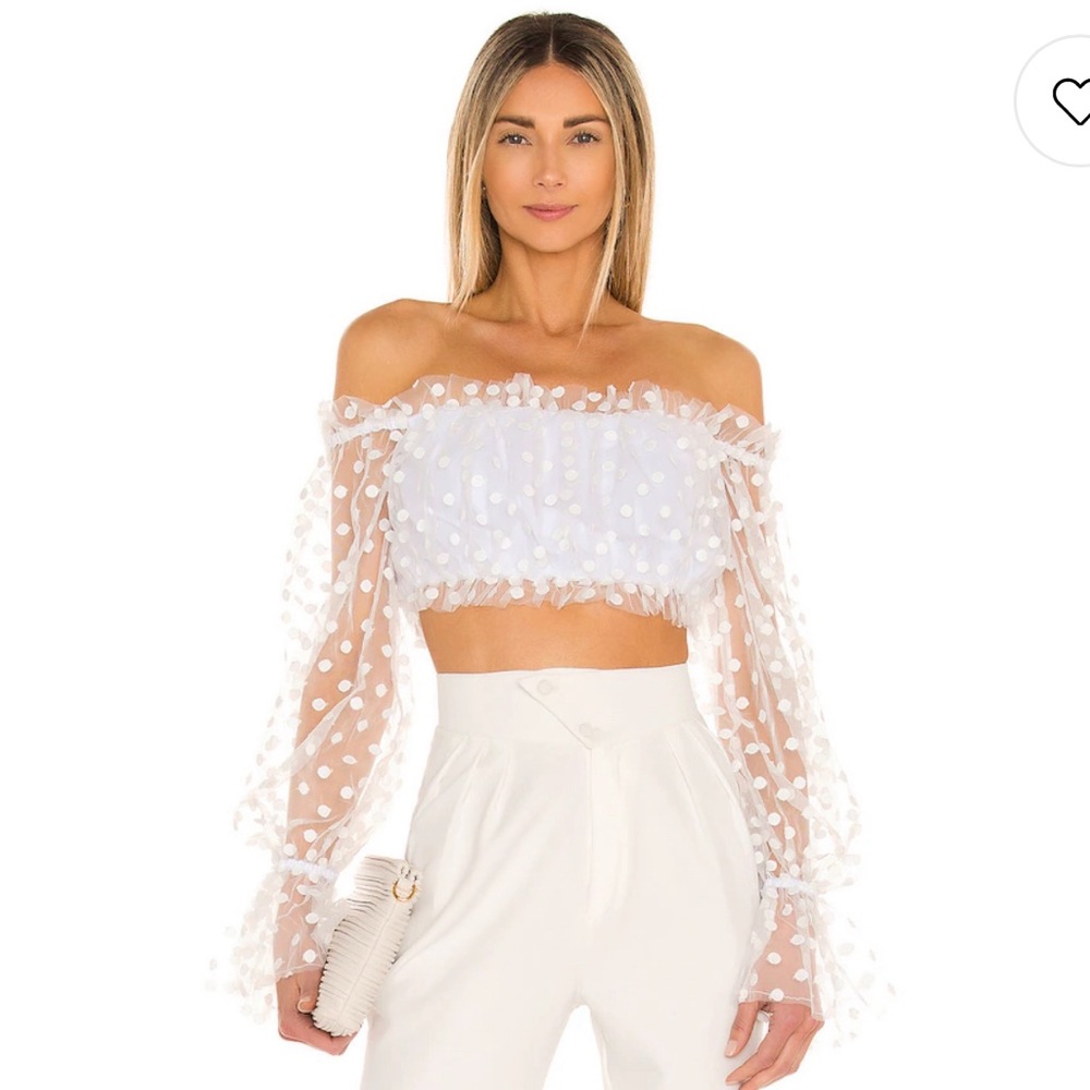 Revolve Majorelle Baby Bye Crop Top - Small